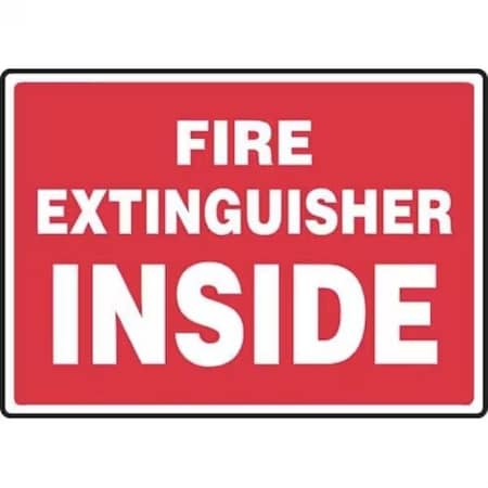 Accuform SAFETY SIGN FIRE EXTINGUISHER INSIDE FRMFXG425XP